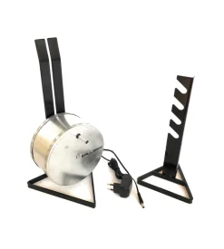Barbecue|Girarrosto doppia alimentazone a batteria e elettrico con spiedo 95 cm