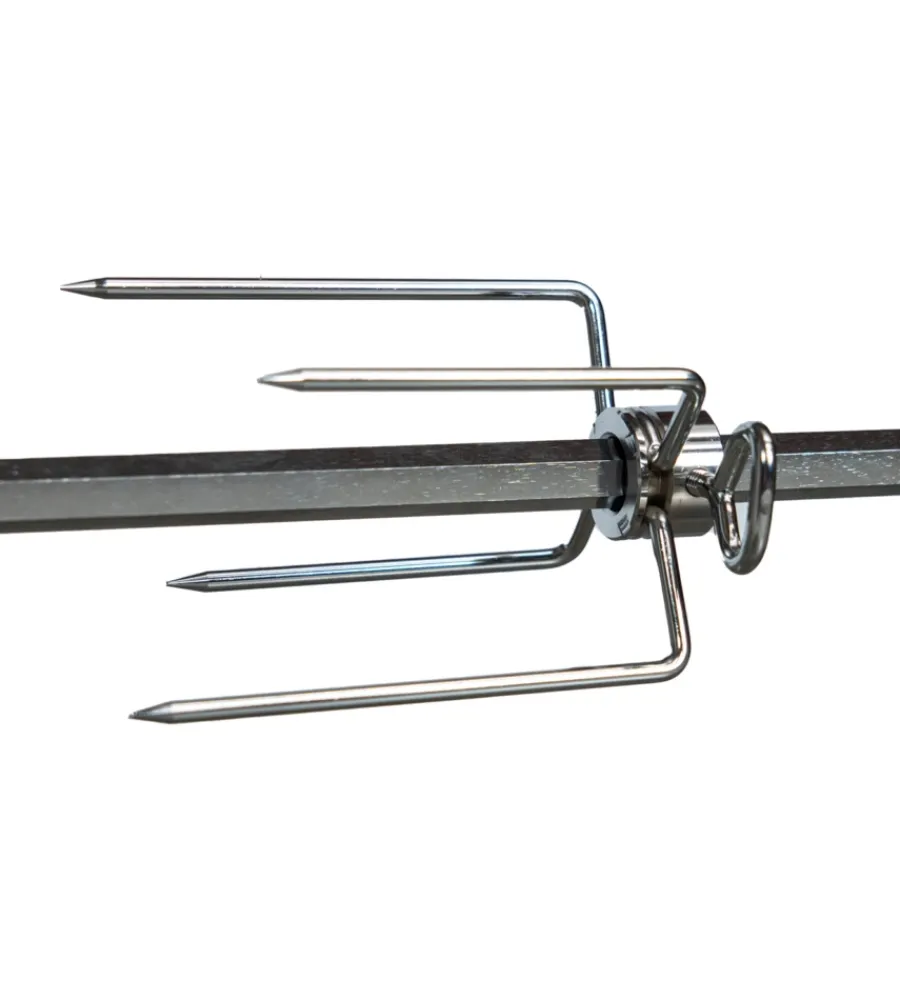 Barbecue|Girarrosto elettrico in acciaio nero 45 kg 140 cm