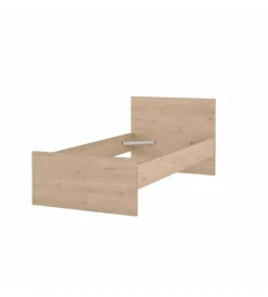 Letti E Comodini|Giroletto singolo "naia" effetto quercia 90x190 cm