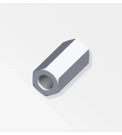 Ferramenta Per Mobili E Infissi-Alfer aluminium Giunti esagonali m6 acciaio zincato 4 pezzi.