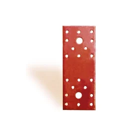 Ferramenta Per Esterno- Giunto a piastra forato plastificato 100 x 35 mm.