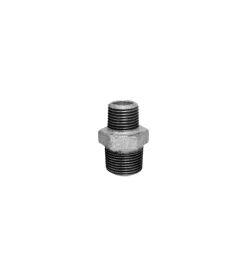 Tubi E Raccordi- Giunto zincato ridotto maschio a doppio filetto 3/8" - 1/2"