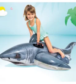 Piscine-Intex Gonfiabile cavalcabile "squalo bianco" cm 173x107 i.7 - cod. 57525np