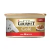 Purina Alimenti Umido Gatto|Gourmet gold, alimento umido per gatto, dadini in salsa con manzo.