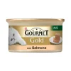 Purina Alimenti Umido Gatto|Gourmet gold, alimento umido per gatto, patè di salmone.