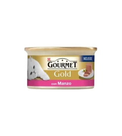 Alimenti Umido Gatto-Purina Gourmet gold mousse -  alimento umido per gatto  con manzo.