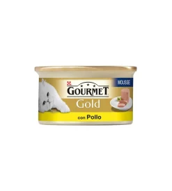 Purina Alimenti Umido Gatto|Gourmet gold mousse - alimento umido per gatto con pollo.