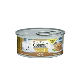Hot Gourmet gold tortini con tacchino e spinaci in gelee - 85 gr Alimenti Umido Gatto