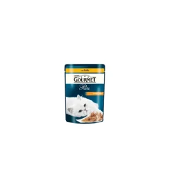 New Gourmet perle - alimento umido per gatto, filettini in salsa con pollo. Alimenti Umido Gatto