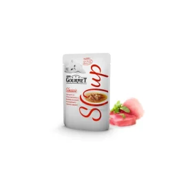 Hot Gourmet soup con tonno & acciughe - 40 grammi. Alimenti Umido Gatto