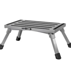 Brunner Campeggio|Gradino d'ingresso per veicoli "go step ng" in alluminio con gambe pieghevoli, colore grigio