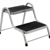 Campeggio-Brunner Gradino d'ingresso per veicoli "king step double" in acciaio, colore grigio