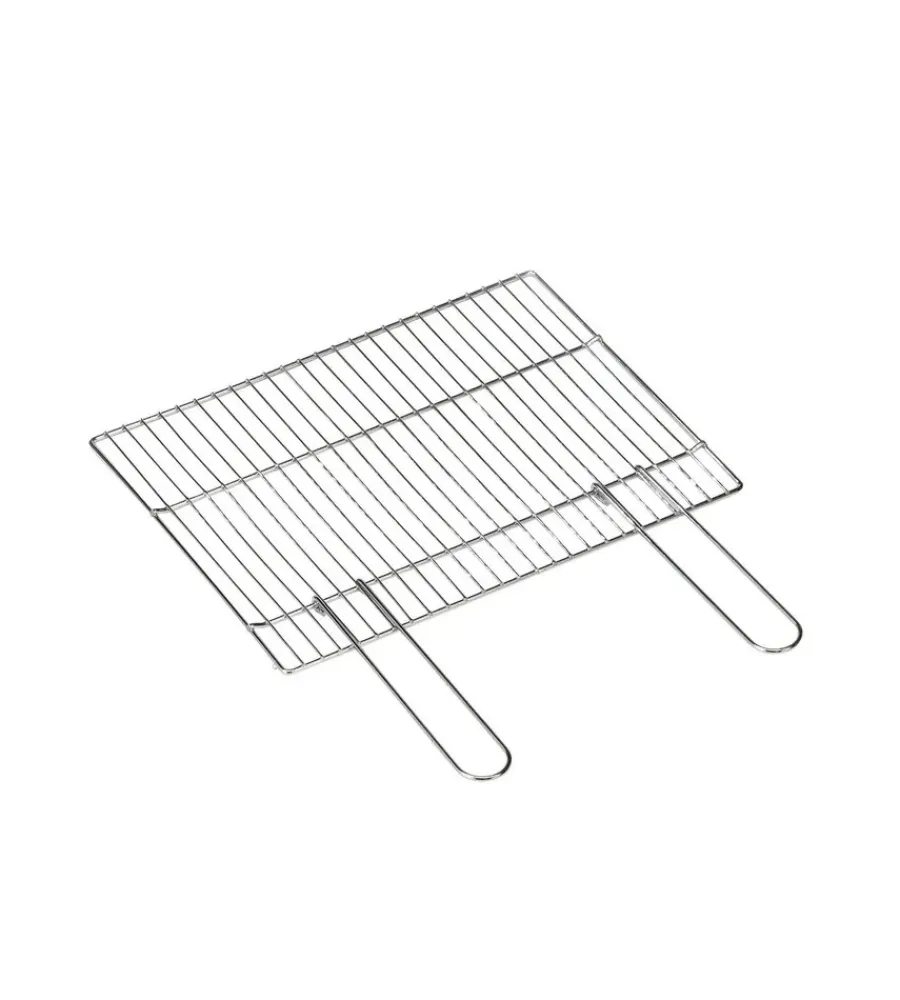 Barbecue-Ompagrill Graticola cromata con manici richiudibili - 57x40cm