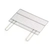 Sale Graticola tondino per barbecue in acciaio con manici richiudibili 68x40 cm Barbecue