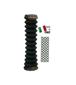 Clearance Griglia plasticata verde maglia 50x50 mm h.125 cm 20 mt Reti, Recizioni E Cancelli Per Giardino