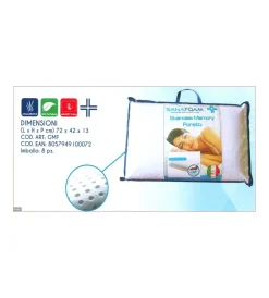 Sale Guanciale forato in memory foam bianco 72x42 cm Letti E Comodini