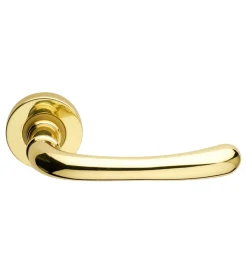 Ferramenta Per Mobili E Infissi- Guarnitura rosetta e bocchetta serie classic - ottone lucido