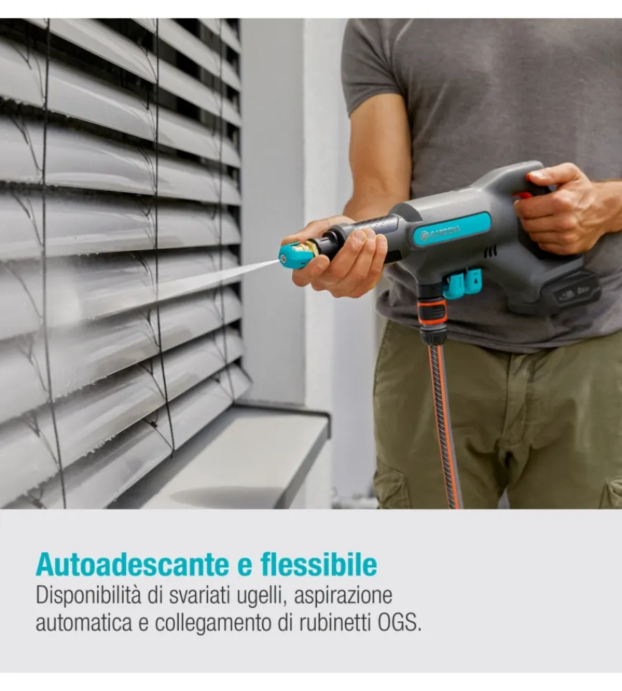 Idropulitrici-Gardena Idropulitrice a batteria a freddo "acquaclean" 24 bar 18v, solo corpo macchina