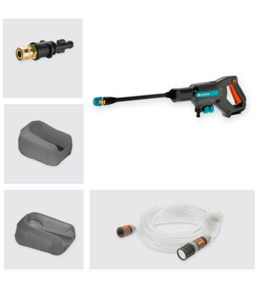 Idropulitrici-Gardena Idropulitrice a batteria a freddo "acquaclean" 24 bar 18v, solo corpo macchina