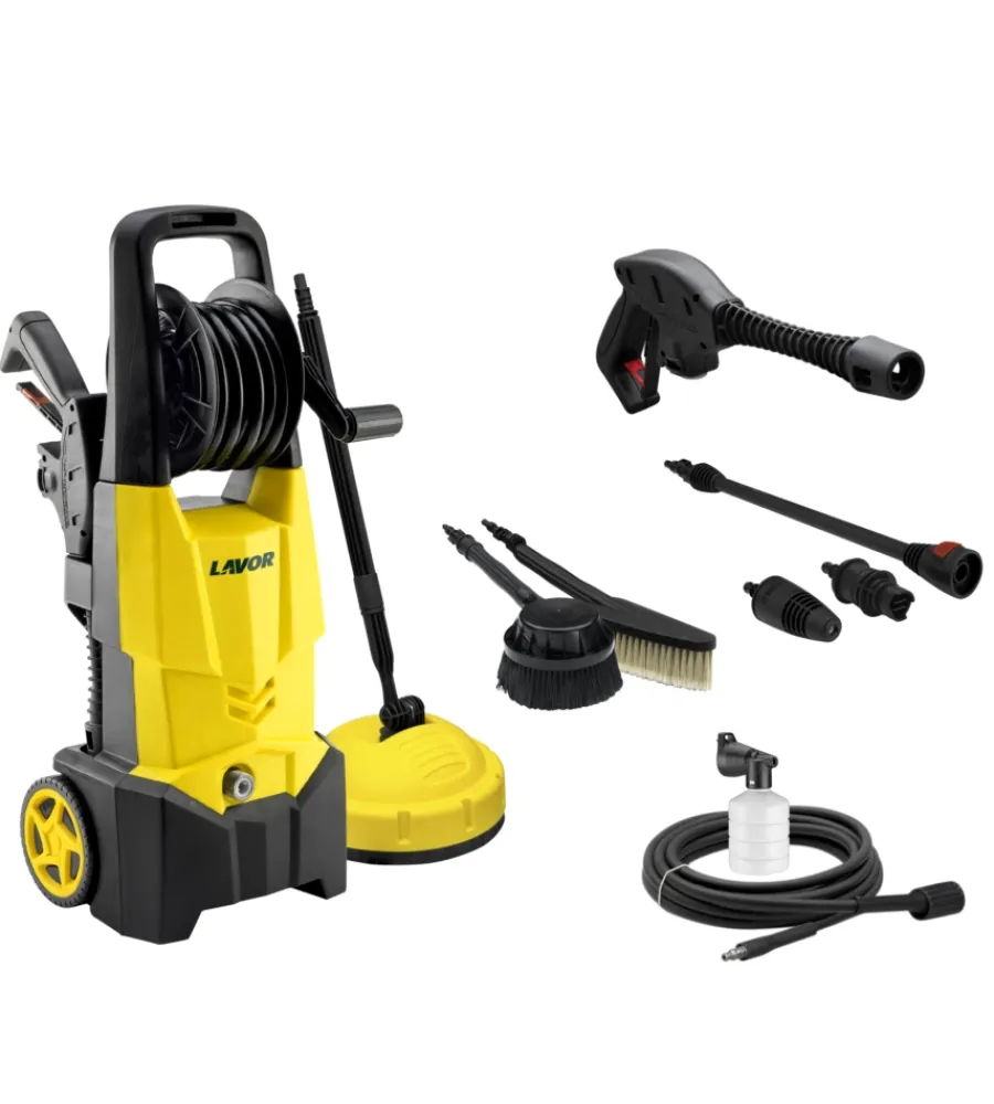 Hot Idropulitrice elettrica a freddo multiaccessoriata "one extra 135" 135 bar 420 l/h 1900 w Idropulitrici