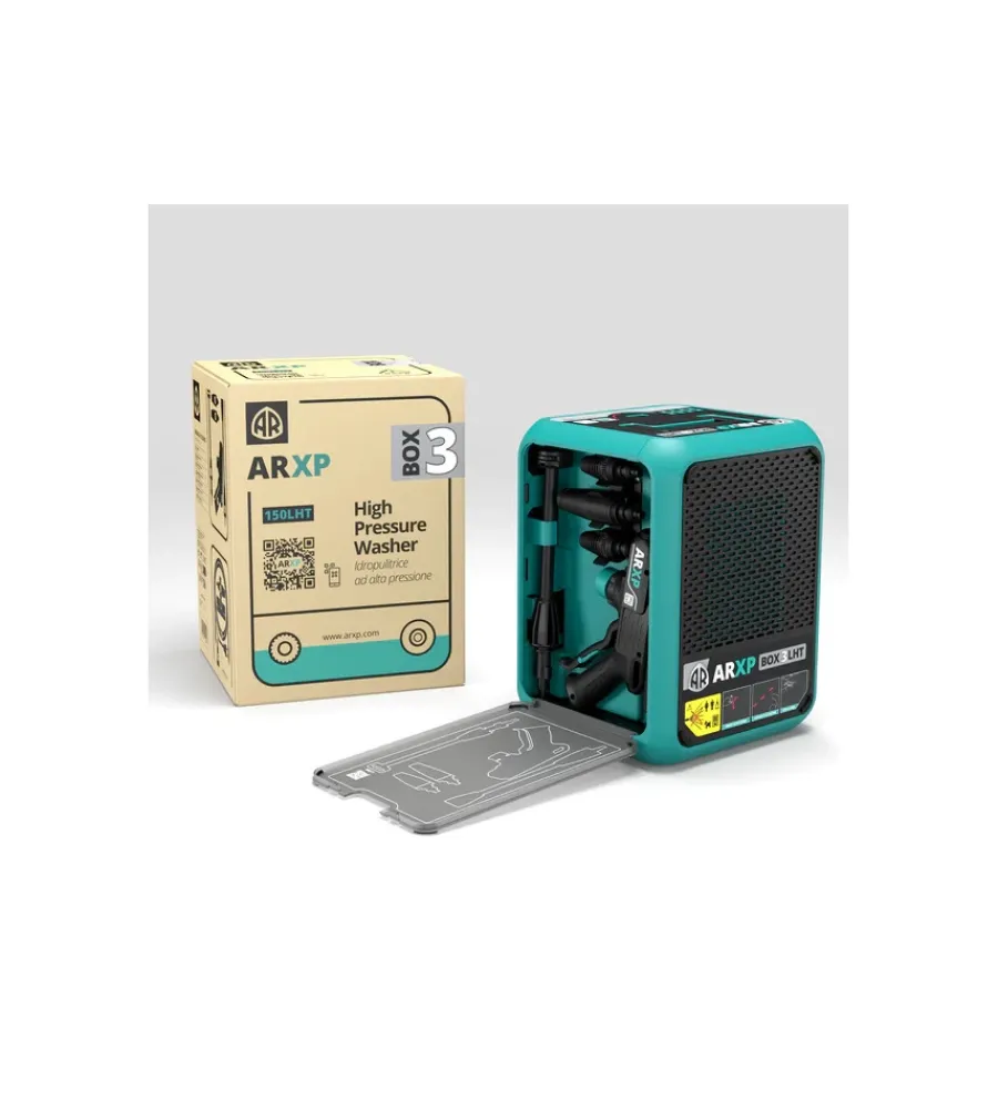 Hot Idropulitrice elettrica a freddo "arxp box 3" 150 bar 460 l/h 1900 w Idropulitrici