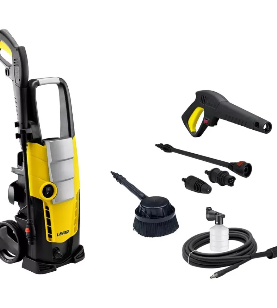 Clearance Idropulitrice elettrica a freddo multiaccessoriata "galaxy 140" 140 bar 450 l/h 1900 w Idropulitrici