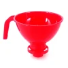 Conservazione Alimenti|Imbuto per vasi da conserva in plastica rosso