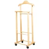Online Indossatore per abiti con ruote "oscar" in legno 44x97x29 cm Decorazione Ambienti