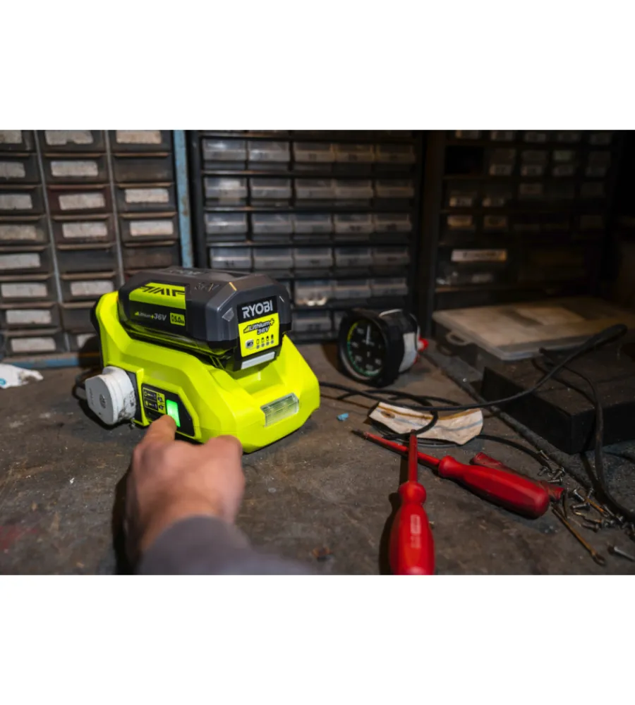 Online Inverter ryobi "ry36bi300a-0 " 36v, 230 v - 150 w, solo corpo macchina Batterie E Caricatori Per Macchine Giardinaggio