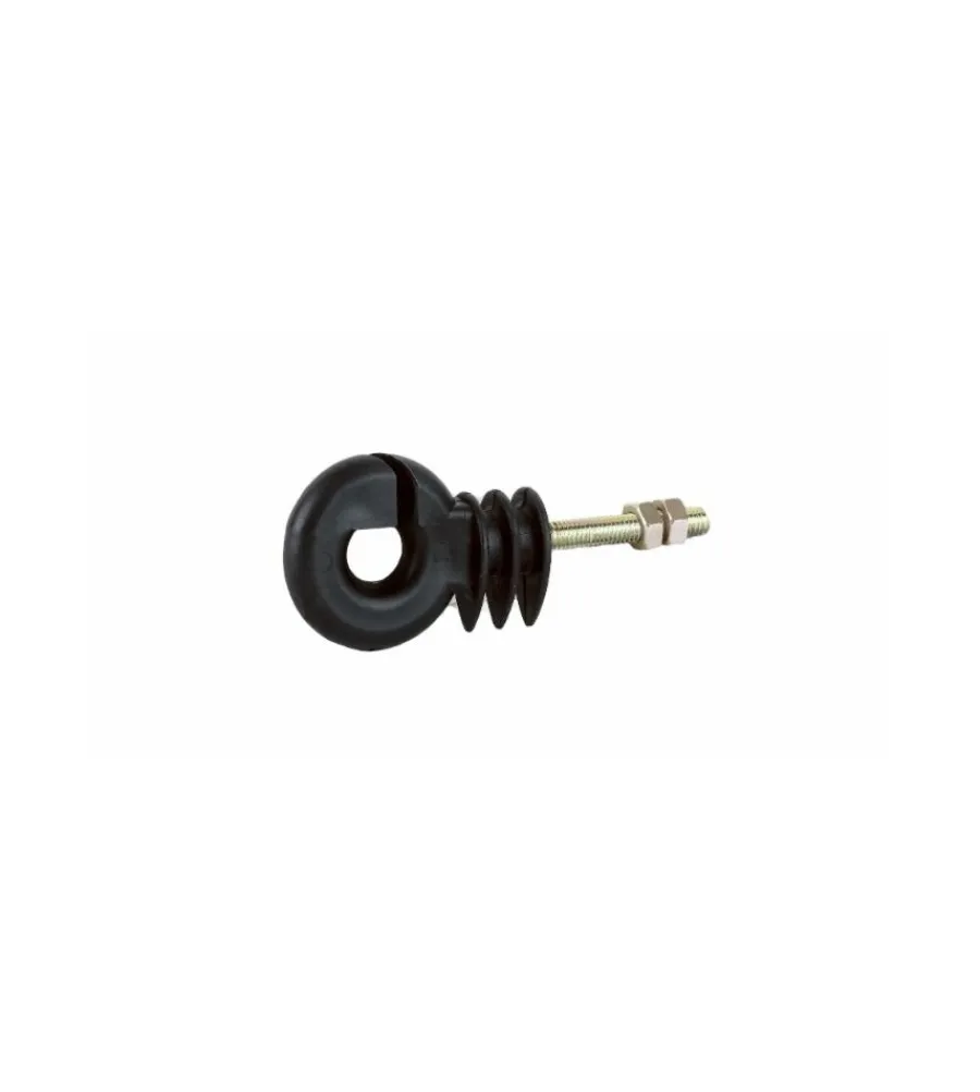 Recinzione X Animali-Ama Isolatore recinto elettrico per palo in ferro nero ø6 mm 50 pezzi