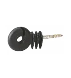 Recinzione X Animali-Ama Isolatore recinto elettrico per palo in legno nero ø6 mm 100 pezzi