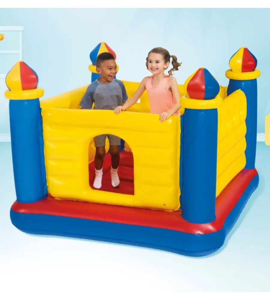 Intex Giochi E Casette Bimbo|Jump-o-lene castello cm 175x175x135 i.2 - cod. 48259np