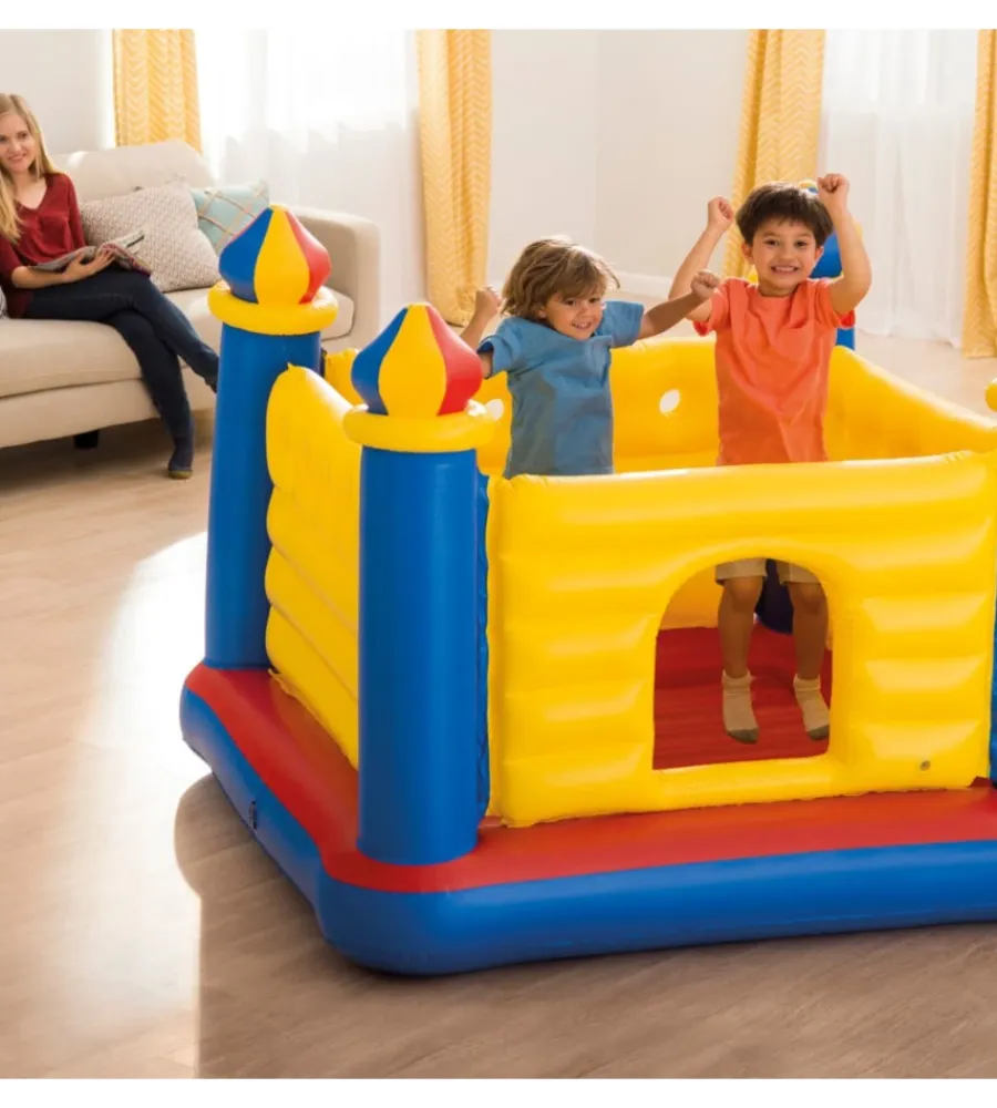 Intex Giochi E Casette Bimbo|Jump-o-lene castello cm 175x175x135 i.2 - cod. 48259np
