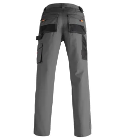 Pantaloni|Pantaloni-Kapriol pantalone da lavoro "smart" grigio/nero, tg xxxl