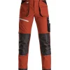 Pantaloni|Pantaloni-Kapriol pantalone da lavoro "dynamic" artigiano ruggine/nero, tg xxl