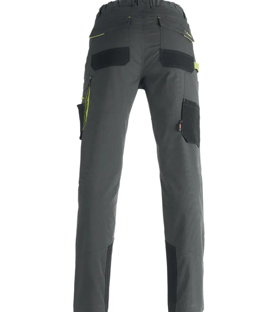 Pantaloni|Pantaloni-Kapriol pantalone da lavoro "dynamic piastrellista grgio/nero, tg s
