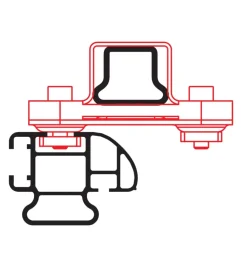 Nordrive Portaggio|Kargo rack system - set 2 adattatori per barra  n99968
