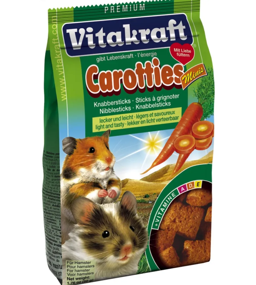 Alimento Per Roditori-Vitakraft Karrotis la carota per criceto -50gr -