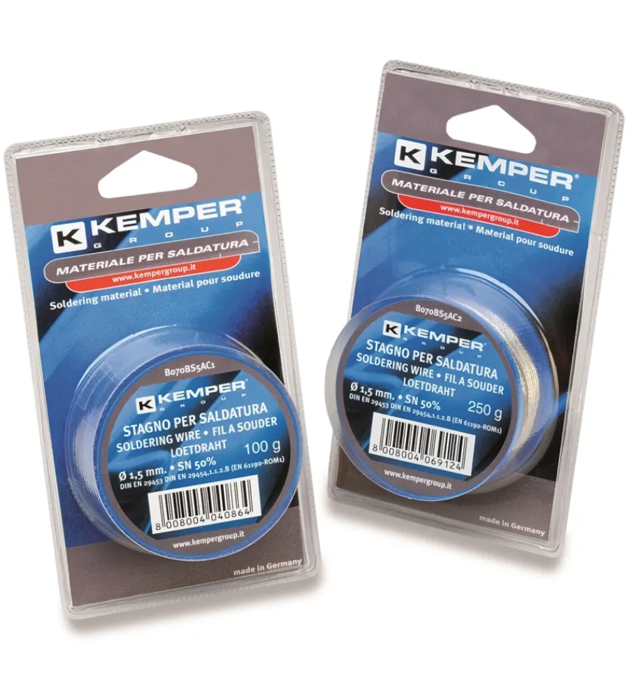 Kemper Saldatrici|filo di stagno per saldare diametro 1,5 mm 20 gr