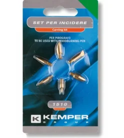Saldatrici-Kemper set 6 accessori per incidere e pirografare