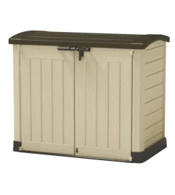 Contenitori Da Esterno-Keter - porta attrezzi multiuso in resina "store it out arc" - 1200 lt 146x82x120 cm beige