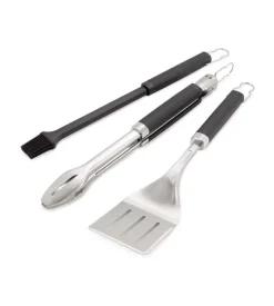 Outlet Kit 3 accessori per barbecue "precision" in acciaio Barbecue