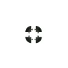 Outlet Kit 4 angolari per pavimentazione esterna marroni, 54x54x25 mm Fontane, Decorazioni E Pavimentazioni