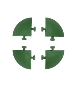 Clearance Kit 4 angolari polipropilene verde per pavimentazione esterna, 54x54x25 mm Fontane, Decorazioni E Pavimentazioni