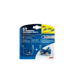 Elettrico-Lampa Kit 40 capicorda piatti blu 45052