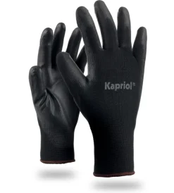 Guanti-Kapriol Kit 12 paia di guanti da lavoro skin neri, tg 10 -
