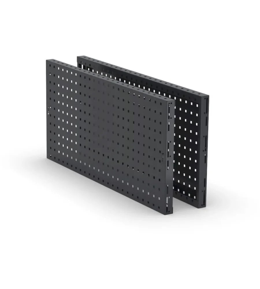 Online Kit 2 pannelli forati fami "linea 391" per banco da lavoro in lamiera antracite 95x40x45,6 cm Officina E Garage