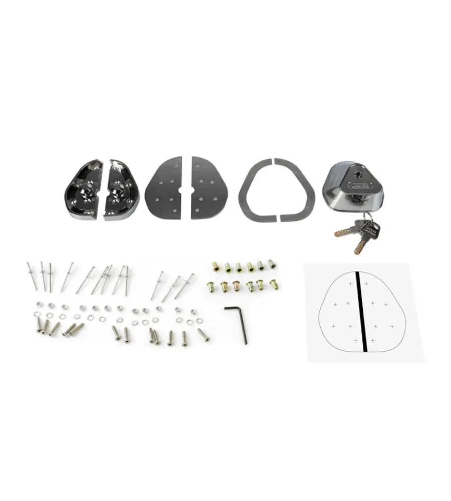 Lampa Garage E Manutenzione|Kit 2 serrature aggiuntive per porte veicoli commerciali "vigilant" - 65412