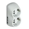 Multiprese Ed Adattatori-Bticino Kit adattatore b4 2 prese st ted +2 bipasso+int bianco - .