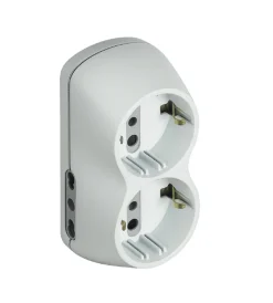Multiprese Ed Adattatori-Bticino Kit adattatore b4 2 prese st ted +2 bipasso+int bianco - .